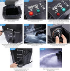 3500W Dry Ice Machine, Portable Low Lying Fog Machine with Tube Nozzle, Dry Ice Fog Machine for Stage Wedding Party Bar KTV Events, Black
