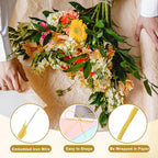 uxcell 164 Feet Floral Wire, 1mm Vine Bind Wire for DIY Crafts Flower Bouquet Christmas Wreaths Yellow
