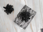 HUIHUANG Black Bows for Gift Wrapping Curly Gift Bow 5 inch x 8 Counts Self-Adhesive Ribbon Bows for Presents, Paper Bag, Party Favors, Wrapping Accessories, Holiday Wedding Decoration