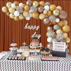 10 x 7 Feet Bronze Backdrop Curtain for Partie, Background Curtains for Photoshoot, Birthday, Wedding, Halloween, Thanksgiving, Christmas, New Year Party Decorations 5Ft x 7Ft, 2 Panels