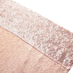 SquarePie Sequin Backdrop Non-Transparent Background Sparkly Curtain for Wedding Party 10FT x 10FT Rose Gold