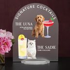 Pet Signature Drink Wedding Signs