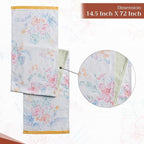 Maison d' Hermine Table Runner 100% Cotton Double Layer Table Runners 72 inches Long Decorative for Home Kitchen Dining Party Wedding Bridal Shower Spring Summer (Paradise Island, 14.50" x 72")