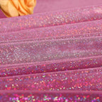 Fitable Fuchsia Sequin Tablecloth for Parties 60 Inch Round- Sparkle Glitter Laser Round Overlay for Baby Shower Ceremony Birthday Holiday Banquet?Best for 24-48 inch Diameter Round Table