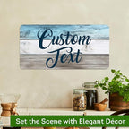 Custom Sign, Custom Street Sign, 11 Font Colors, 13 Font Styles, 4 Hole Options, 22 Sizes, 9x18 Inches, Rust Free DiBound, Fade Resistant, Made in USA by My Sign Center (Coastal)
