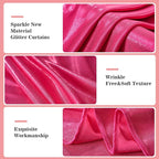 20x10ft Thick Hot Pink Glitter Backdrop Curtain Panels for Parties, Wrinkle Free Sequin Sparking Photo Backdrop Drapes, 4 Panels 5x10ft Shimmer Back Drop Cloth for Wedding Birthday Photography