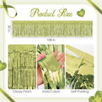 2 Pack Lime Green Table Skirts, 29x108" Metallic Foil Tinsel Fringe Table Skirt for Rectangle Tables Streamer Curtains Backdrop, Party Decorations for Birthdays, Weddings, Holidays