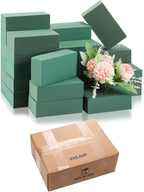 Marsui 30Pcs Floral Foam Blocks Dry and Wet Florist Foam Brick Flower Arrangements Supplies for Fresh and Artificial Flowers Craft Plant Filler Decoration, Green(3.2 x 5.5 x 1.8 Inch)