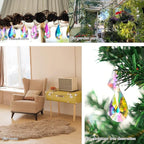 10 Pack Colorful Crystal Prisms Suncatcher,Sun Shine Catcher Rainbow Pendants,Crystals Prisms for Windows,Glass Hanging Decor for Home Garden Wedding DIY Ornament