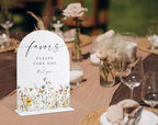 Wedding Signs for Ceremony and Reception, Boho Floral Acrylic Favors Please Take One Sign, Wedding Signage with Stand, Bridal Shower Table Centerpieces, Supplies for Engagement Reception Party, 31