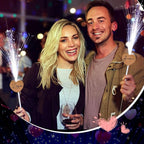 24 Pcs Wedding Sparklers Heart Shaped LED Glow Sticks Fiber Optic Wands Light up Wand with 3 Light Mode for Wedding Bridal Shower Birthday Glow in the Dark Party Supplies (Brown)