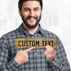 Custom Sign, Christmas Gift Custom Street Sign, 11 Font Colors, 13 Font Styles, 4 Hole Options, 22 Sizes, 3x12 Inches, Rust Free DiBound, Fade Resistant, Made in USA by My Sign Center (Stone)
