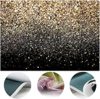 SJOLOON Black and Gold Backdrop Gold Spots Backdrop Vinyl Photography Backdrop Vintage Background for Family Birthday Party Newborn Studio Props 11547(7x5FT)