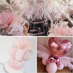 Larryhot Pink Long Ostrich Feathers - 16-18 inch 10pcs Feathers for Cfafts, Wedding Party Centerpieces and Home Decorations (Light Pink)