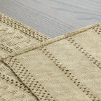 Artoid Mode Burlap Brown Farmhouse Woven Rustic Hollow Table Runner, Seasonal Holiday Hollow Kitchen Dining Table Decoration for Home Party Decor 12x90 Inch