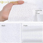 8ft x 8ft White Sequin Backdrop Curtain Sparkle Photo Backdrop for Wedding Birthday Wall Background Decorations