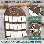 STOFINITY Wedding Seating Chart Board Display For Wedding Reception Decor - Rustic Seating Chart For Reception Display, Wood Find Your Seat Sign Ideas