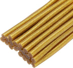 uxcell 20pcs Hot Glue Sticks for Glue Gun 7mm/0.28-inch x 4-inch Mini Hot Melt Adhesive Glue Stick Glitter Gold