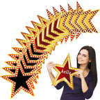 Geosar 48 Pcs Movie Star Cardboard Red Carpet Awards Night Cutouts Confetti Cutouts for Bulletin Board Movie Party Decoration Supply Wall (11 Inch)