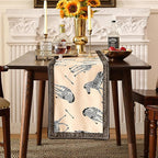 patdrea Designer Elegant Wild Animals Velvet Table Runner, Beige Brown with Zebra Texture Pattern Table Mat, Decoration for Kitchen Dining Coffee Table Cabinet Banquet Thanksgiving,12"*71"