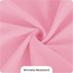 Fitable 8 Pack Round Tablecloths: Stain Resistant Wrinkle Free Circle Table Clothes, Washable Reusable Polyester Table Covers for Wedding Party Birthday Banquet Reception(Pink, 84 Inch)