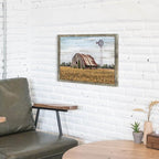 Rustic Life Wooden Wall Art: Rural House in the middle of Straw Artwork Wooden Painting with Framed for Bedrooms (12'' x 16'' x 1 Panel)