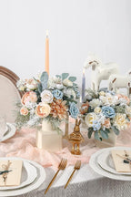 Serra Flora Artificial Flowers Box Set DIY Bouquets Centerpieces Faux Flowers Combo for Wedding Flowers with Leaves and Stems Floral Arrangements Bridal Baby Shower Home Decor