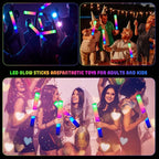 LifBetter Light Up Glow Sticks Bulk, LED Foam Sticks in The Dark with 3 Modes Flashing Led Foam Multicolor Batons Light up Party Favors for Birthdays, Weddings, Concerts, Festivals (20pcs)
