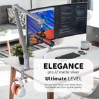 IXTECH Microphone Boom Arm with Desk Mount, 360° Rotatable, Adjustable and Foldable Scissor Mounting for Podcast, Video Gaming, Radio and Studio Audio, Sturdy and Universal.