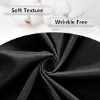 MEETSKY Black Backdrop Curtains for Parties - 10ft x 8ft Party Photo Background Curtain Rod Pocket Fabric Drapes Panels for Boys Birthday Holiday Home Halloween Decoration, 5ft x 8ft, 2 Panels