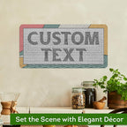 Custom Sign, Custom Street Sign, 11 Font Colors, 13 Font Styles, 4 Hole Options, 22 Sizes, 9x18 Inches, Rust Free DiBound, Fade Resistant, Made in USA by My Sign Center (Fauxsaic 2)