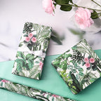 WRAPAHOLIC Kraft Wrapping Paper - Mini Roll - 17 Inch x 16.5 Feet - Green Plant Wrapping Paper for Wedding, Birthday, Bridal Shower, Tea Party, Drawer Liners, Home Closet Shelves
