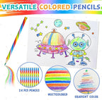 ZMLM 24 Activity Books Party Favors for Kids - Bulk 24 Colored Pencils Mini Coloring Books for Kids 4-8 8-12 Birthday Goodie Bags Stuffers Return Gifts Classroom School Game Prizes Travel(Classic)