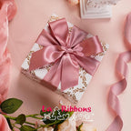LaRibbons 1 1/2 Inch 25 Yard Double Faced Satin Ribbon,Dust Pink Satin Craft Fabric Ribbon for Gift Wrapping Floral Bouquets Wedding Party Decoration