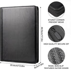 GEAoffice Trading Card Binder 16 Pockets, Premium Large 1000 Card Binder Holds 1000+, Side Loading Collection Album Folders for YuGiOh, MTG, TCG, Games& Sports, Carbon Black