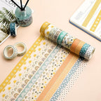 TaoBary 33 Rolls Holiday Plaid Washi Tape, 15 mm Seasonal Washi Tape Set Bohemian Colorful Vintage Cute for Card Wrapping Craft(Charming Style)
