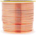 Mandala Crafts 12 14 16 18 20 22 Gauge Anodized Jewelry Making Beading Floral Colored Aluminum Craft Wire (18 Gauge, Copper)