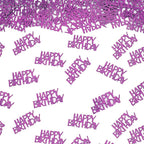 Purple Happy Birthday Confetti Girl Birthday Party Decorations Glitter Table Scatters for Adult Women Birthday Anniversary DIY Crafts Party Supply 100PC