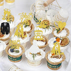 30 Pack Bride to be Cupcake Toppers Glitter Diamond Ring I Do Love Cupcake Picks Miss to Mrs He Asked She Said Yes Bridal Shower Wedding Engagement Bachelorette Cake Decoration Gold