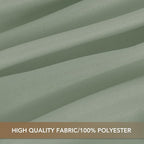 sancua Square Tablecloths 70x70 Inch, 2 Pack - Sage Green Fabric Table Cloth for Square or Round Tables, Washable Polyester Table Cover for Outdoor Party, Birthday, Decorative Display Tables