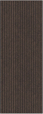 Ottomanson 2' x 5' Hallway Runner with Scraper Pile Extra Durable Non-Slip Rug Mat for Indoor & Outdoor Use - Ideal for Kitchen, Entryway, Patio & Garage - High-Traffic Carpet, Brown