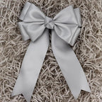 Gray Solid Satin Ribbon 2 Inch 25 Yards Solid Polyester Fabric Ribbon for Gift Wrapping Wedding Christmas Baby Shower Birthday Party Decoration Handmade Immortal Flower Craft