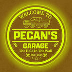 Custom Pickup Truck LED Sign – Personalized Color Changing Acrylic Wall Decor for Garage, Shop, or Man Cave (Garage 2, 16 INCHES)