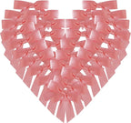 50pcs 1-1/2" Mini Light Pink Satin Ribbon Bows Without Twist Ties for Crafts Gift Wrapping Packing Mothers Day Decoration (Lt.Pink)