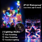 ZGWJ 8 Pack Fairy Lights Battery Operated, 7ft 20 Mini LED Fairy String Lights Silver Wire 3 Modes for DIY, Parties, Wedding, Bedroom, Halloween Christmas Decoration Colorful and Blue