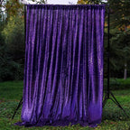 JYFLZQ Purple Sequin Backdrop Curtains 6ft x 8ft 1 Panel Glitter Photo Booth Backdrops Sparkly Photography Background Drapes for Parties Wedding Bridal Showers