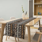 Cow Patchwork Print Table Runner, Country Farm Animal Fur Skin Farm Safari Wildlife Pattern Table Runner for Dinner Dinning Home Kitchen Living Room Party Holidays Setting, 13x108 Inch