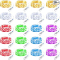 Minetom 20 Pack Fairy Lights Battery Operated String Lights, 8 Modes & Timer, 7ft 20LED 6 Colors Waterproof Silver Wire Twinkle Lights, Firefly Starry Moon Lights for Mason Jars DIY Christmas Wedding
