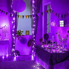 16 Pack 30 Led Fairy Lights Battery Operated String Lights 10 Feet Waterproof Twinkle Lights Mason Jar Purple