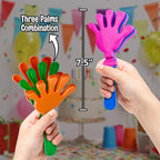 Colorful Hand Clappers - 12 Pack - 7" Noisemakers for Ultimate Party Fun - Sporting Spectacles, Birthday Extravaganzas, and Graduation Celebrations